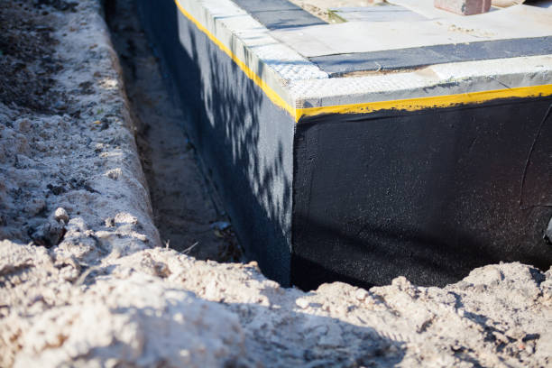 Residential Waterproofing installation at a Knightstown, IN home by SJ Waterproofing Pros