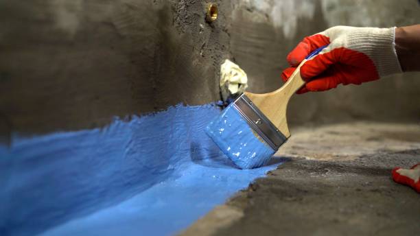 Commercial Waterproofing project at a Knightstown, IN business property by SJ Waterproofing Pros